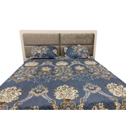 Комплект из покрывала и наволочек FA-114, покрывало 220x240 см, наволочка 50x70 см x 2 шт., синий