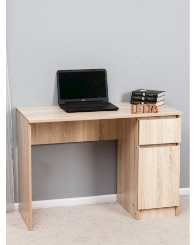 Kompüter masası Letta, LDSP, bej, 75x50x106 sm