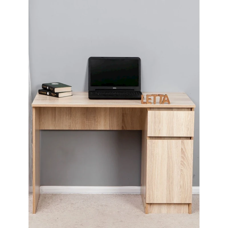 Компьютерный стол Letta, ЛДСП, бежевый, 75x50x106 см Компьютерный стол Letta, ЛДСП, бежевый, 75x50x106 см