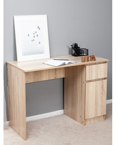 Kompüter masası Letta, LDSP, bej, 75x50x106 sm