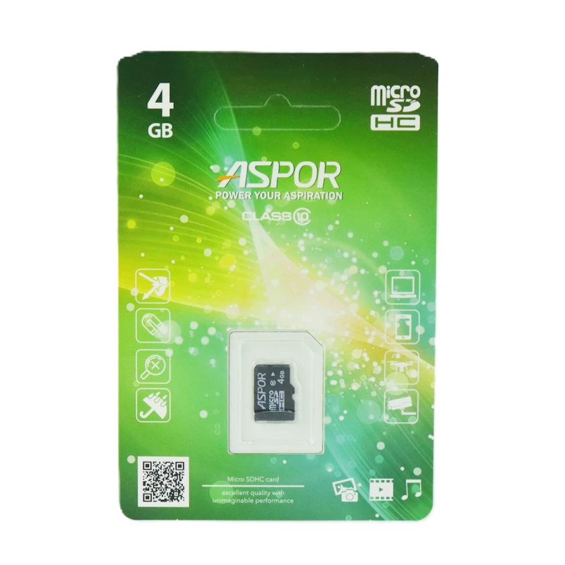 Карта памяти Aspor MicroSDHC 4GB Карта памяти Aspor MicroSDHC 4GB