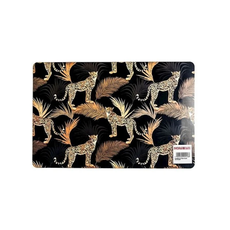 Сервировочный коврик Hom-me прямоугольник, 43.5x28.5 см, полиэстер, Черный/Бежевый