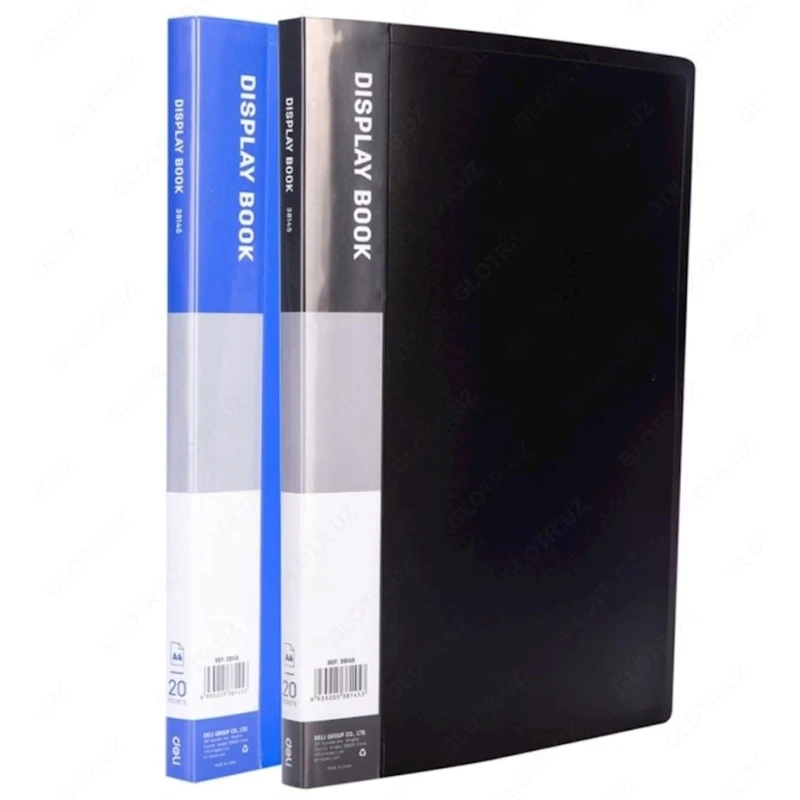 Папка с файлами Deli 38145, А4, 20 файлов, товар в ассортименте Папка с файлами Deli 38145, А4, 20 файлов, товар в ассортименте