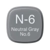 Marker Copic Classic, N-6, Neutral Gray, No.6, ikitərəfli, boz