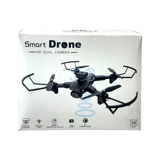 Квадрокоптер Smart Drone M2915, от 14+ лет, черный, без камеры