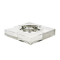 Пепельница Eichholtz Alessandro, 20x20x4 см, хрусталь, прозрачный