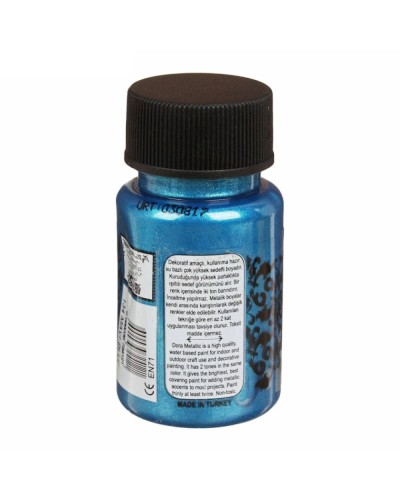 Akril boya-metallik Cadence Dora Metallic Paint 134 Blue 50 ml