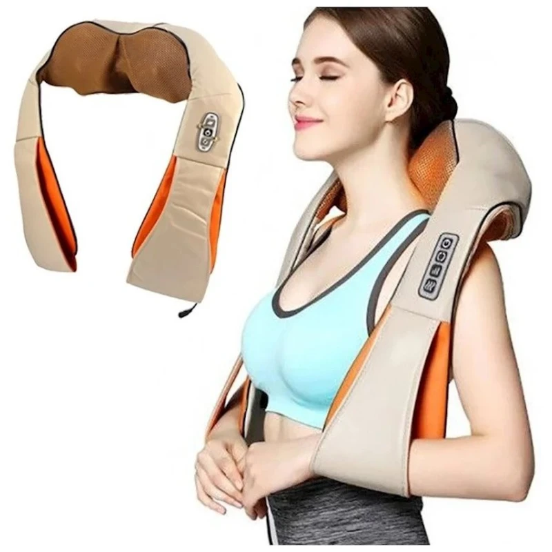 Çoxfunksiyalı bel və boğaz üçün masajor Shiatsu Massager of Neck Kneading Çoxfunksiyalı bel və boğaz üçün masajor Shiatsu Massager of Neck Kneading