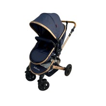 Uşaq arabası Belecoo 530W, göy/qızılı