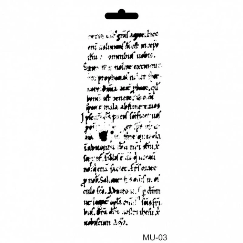 Трафарет Template MU Serie 03, 10х25 Трафарет Template MU Serie 03, 10х25