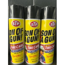 Спрей для чернения шин STP Son Of A Gun One Step Tire Care, 600 мл, прозрачный Спрей для чернения шин STP Son Of A Gun One Step Tire Care, 600 мл, прозрачный