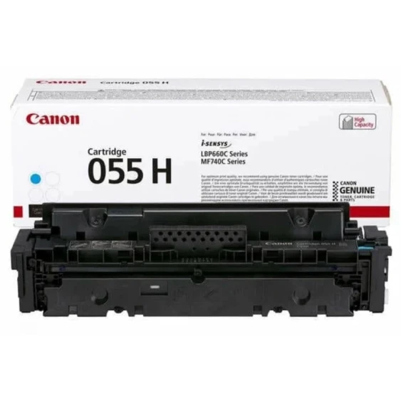 Тонер-картридж Canon 055H Cyan (3019C002X)