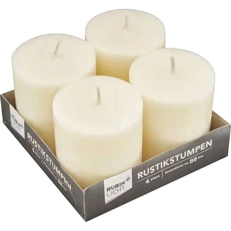 Набор свечей Rubin 80/68, 4 шт, Шампань Набор свечей Rubin 80/68, 4 шт, Шампань