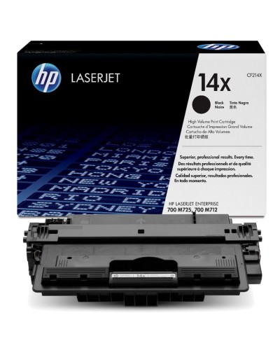 Toner-kartric HP LaserJet Enterprise 700 M712/M725 seriya Qara (14X CF214X)