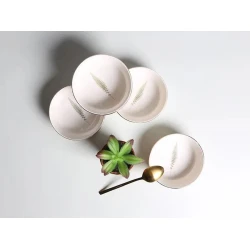 Набор мисок Porland Botanical 04ALM007206, 4 шт, 12 см, фарфор, белый