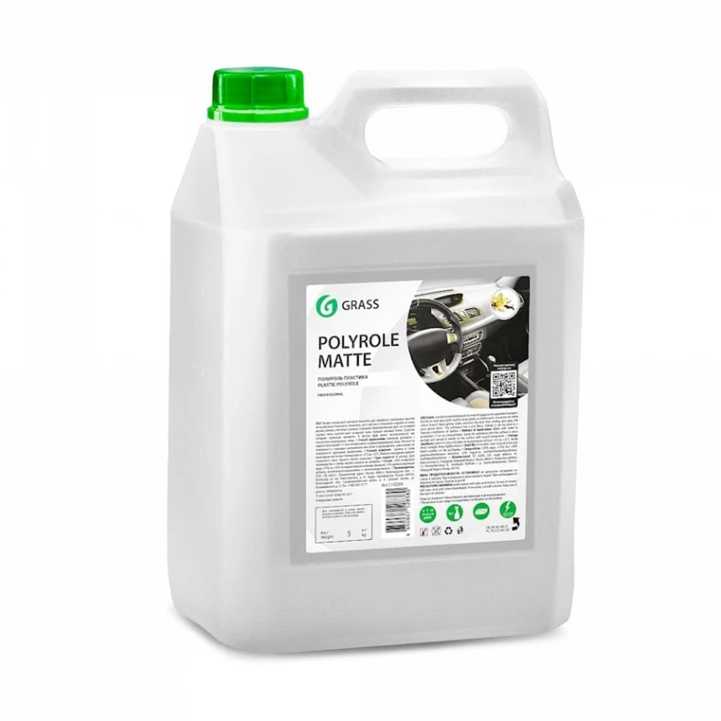 Полироль-очиститель пластика Grass Polyrole Matte Ваниль 5 л Полироль-очиститель пластика Grass Polyrole Matte Ваниль 5 л