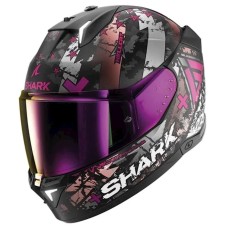 Motosikl dəbilqəsi Shark Skwal I3 Black Chrome-Violet M (HE0829EKUVM)