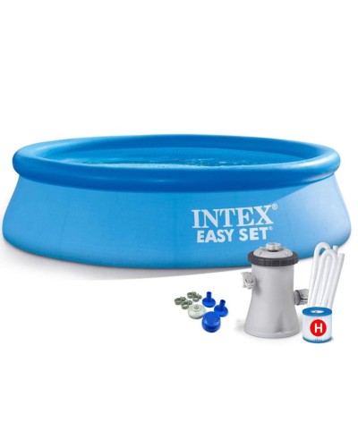 Şişmə hovuz Intex H28122NP, 305x76 sm, göy, 3853 l, filtr nasoslu - ezzy_intex 28122
