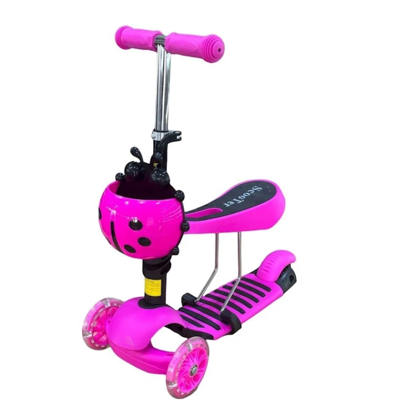 Uşaqlar üçün samokat FZ 0332PC, 2+ yaş, çəhrayı