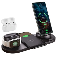 Беспроводное зарядное устройство Auzev Wireless Charger Station 6 in 1 Беспроводное зарядное устройство Auzev Wireless Charger Station 6 in 1