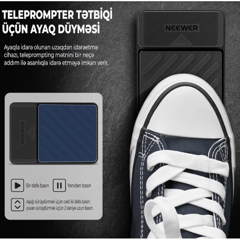 Педаль для телепромптера Neewer RT112, черный