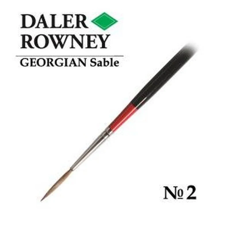 Кисть Daler-Rowney Georgian для масла, натуральная, соболь, №2 Кисть Daler-Rowney Georgian для масла, натуральная, соболь, №2