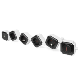 Удлинитель Digitus DA-70620, 1.6 м, 4-розеточный