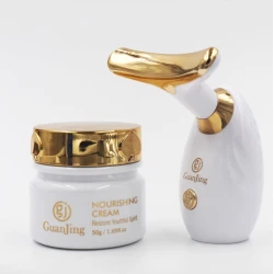 Набор для массажа лица GuanJing Nourushing Lifting (крем 50 г + электрический массажер)
