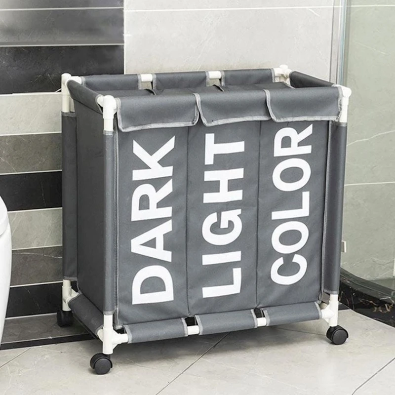 Корзина для белья ON87SIF6, серая, 35x61x65 см Корзина для белья ON87SIF6, серая, 35x61x65 см