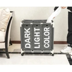 Корзина для белья ON87SIF6, серая, 35x61x65 см Корзина для белья ON87SIF6, серая, 35x61x65 см