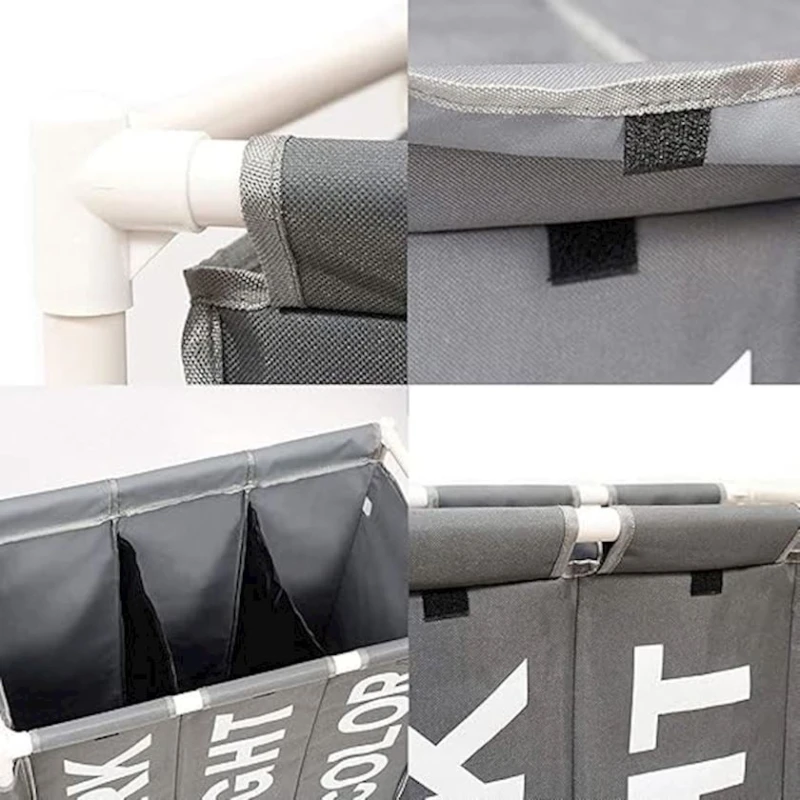 Корзина для белья ON87SIF6, серая, 35x61x65 см Корзина для белья ON87SIF6, серая, 35x61x65 см