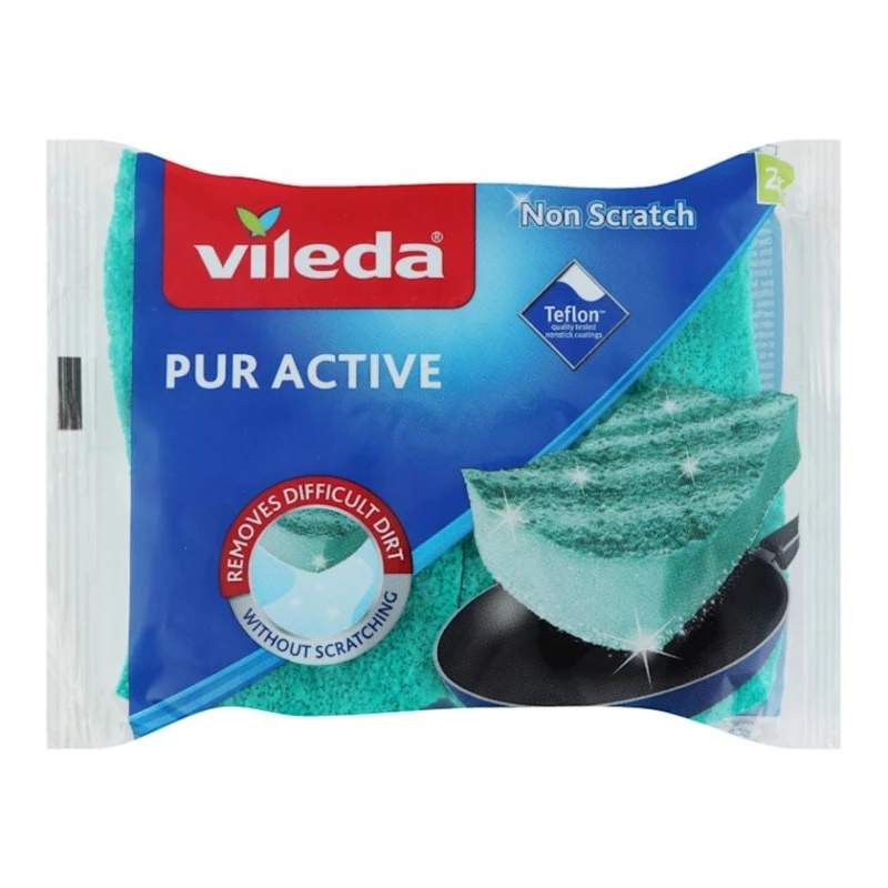 Набор губок Vileda Pur Active, 2 шт Набор губок Vileda Pur Active, 2 шт