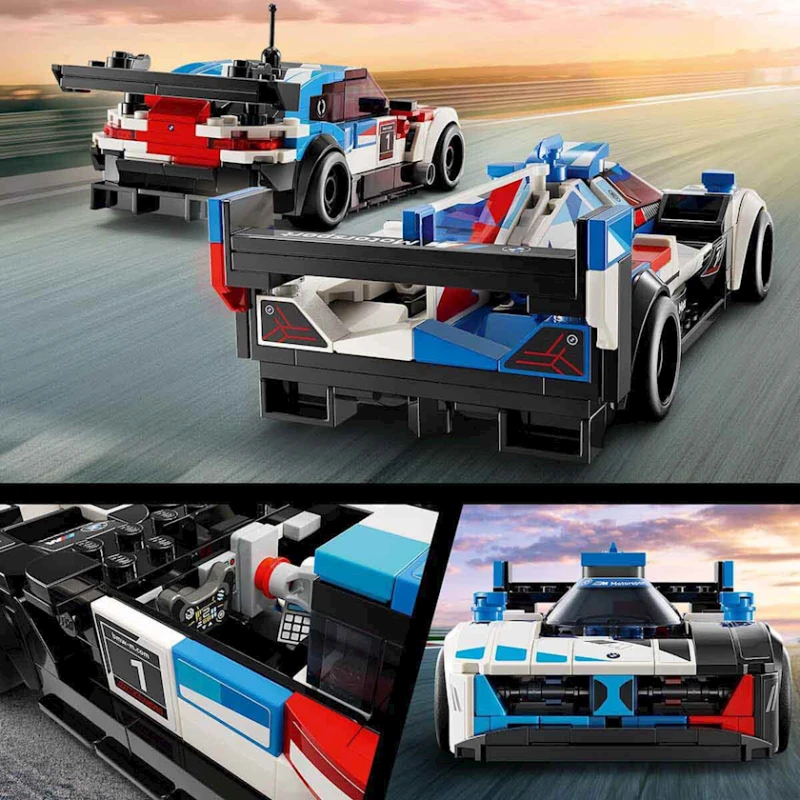 Конструктор LEGO Speed Champions BMW M4 GT3 & BMW M Hybrid V8 Race 76922, 9+ лет, 676 элементов