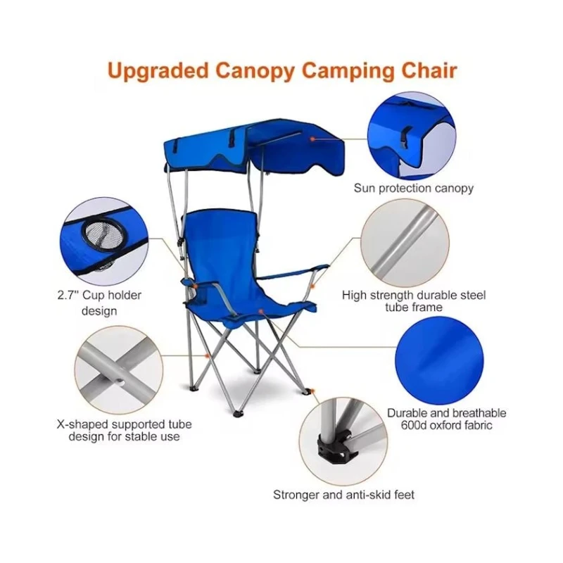 Складной стул для кемпинга Ama TV 156, синий Складной стул для кемпинга Ama TV 156, синий