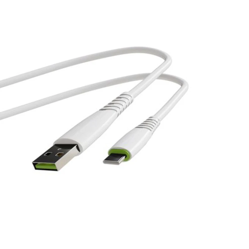 Kабель USB to Type-C Euroacs EU-Z087C Type-C, Белый, 1 м