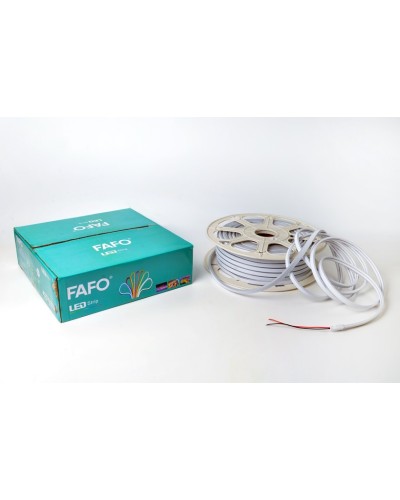 LED lent FAFO Neon Flex, 100 m, IP65, ağ işıq, elastik - FA12V6121208mm