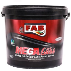 İnşaat boyası Fab boya Mega Lüks, ağ, 20 kq