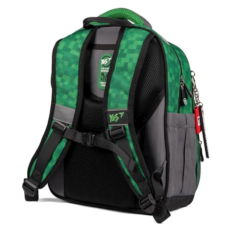 Məktəbli bel çantası Yes S-91 Minecraft 559751 boz/yaşıl Məktəbli bel çantası Yes S-91 Minecraft 559751 boz/yaşıl