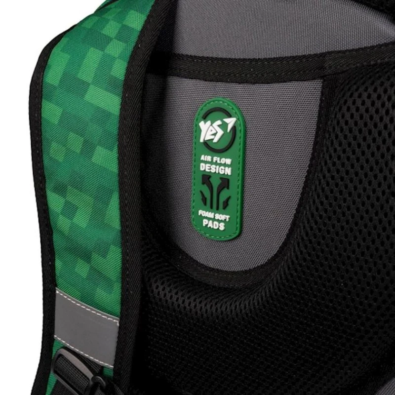 Məktəbli bel çantası Yes S-91 Minecraft 559751 boz/yaşıl Məktəbli bel çantası Yes S-91 Minecraft 559751 boz/yaşıl