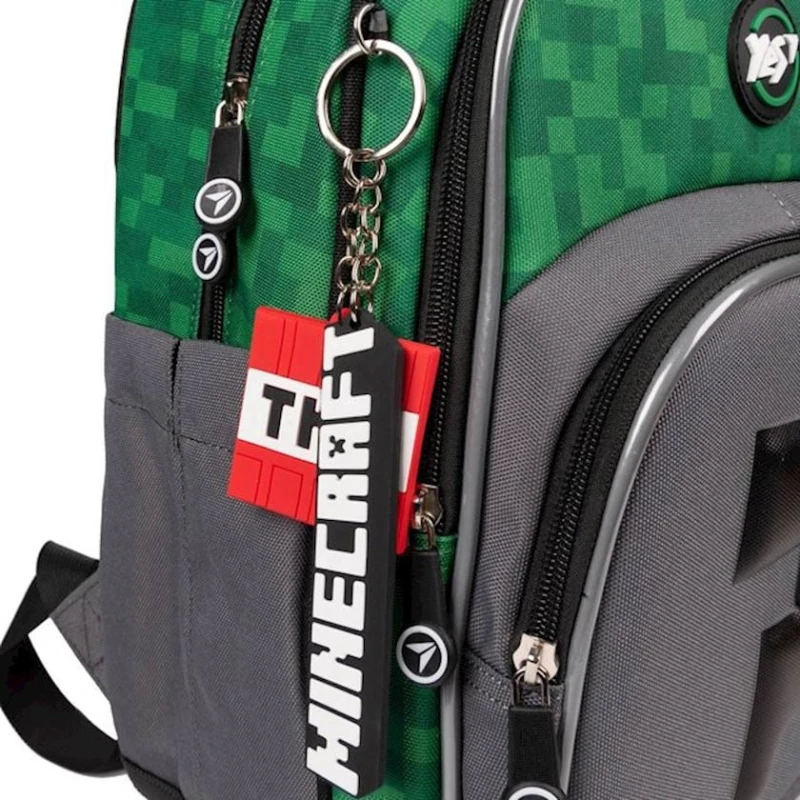 Məktəbli bel çantası Yes S-91 Minecraft 559751 boz/yaşıl Məktəbli bel çantası Yes S-91 Minecraft 559751 boz/yaşıl