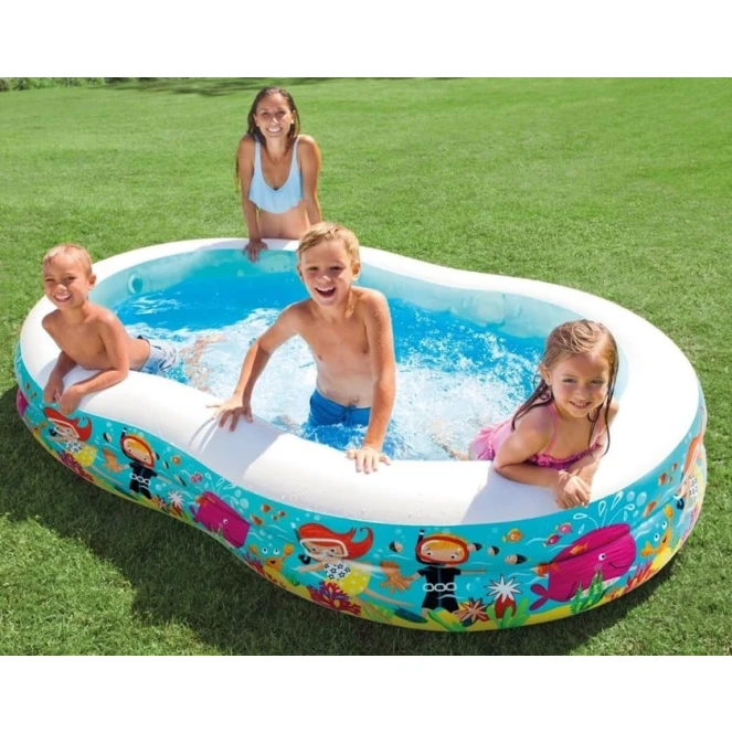 Детский бассейн İntex Лагуна H56490, разноцветный, 262x160x46 см, 700 л Детский бассейн İntex Лагуна H56490, разноцветный, 262x160x46 см, 700 л