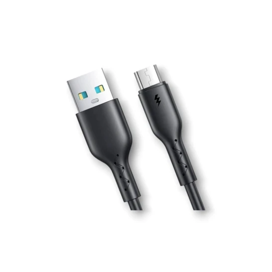 Kabel USB Jomol S6-AMA2-3 Micro, 1 m, qara