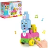 Зайчик-конструктор Азбукварик Talky Blocks кнопочка, 11 деталей