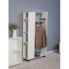 Rəfli asılqan Letta White, 146x25х79 sm, LDSP, ağ