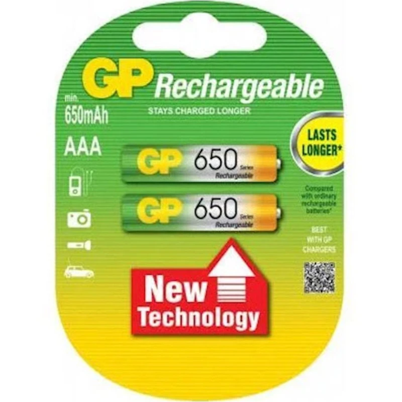 Батарейки аккумуляторные GP Rechargeable AAA 650mAh