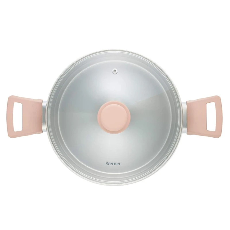 Кастрюля Werner Eletto, 22 см, 4.5 л, нержавеющая сталь, серебристая Кастрюля Werner Eletto, 22 см, 4.5 л, нержавеющая сталь, серебристая