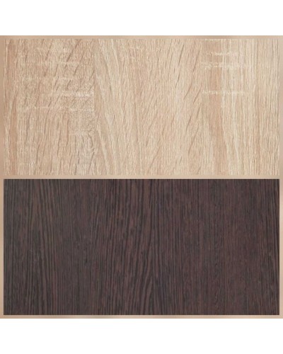 Rəfli asılqan, LDSP, ağ basmanaxış/venge, 175x40x45 sm