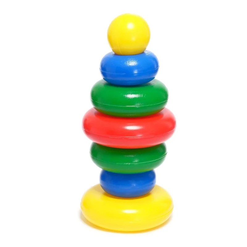 Piramida Десятое Королевство Göy qurşağı, 22х10х10 sm, 1-3 yaş Piramida Десятое Королевство Göy qurşağı, 22х10х10 sm, 1-3 yaş