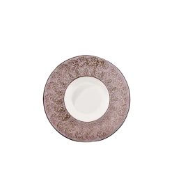 Dərin boşqab Wilmax Splash WL-667622/A, dairə, 800 ml, diametr 20 sm, farfor, yasəməni/ağ