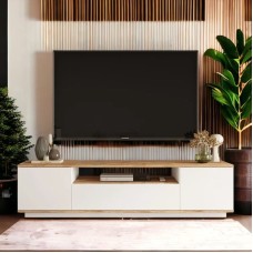 Tumba Ev Plus ev_12116005, LDSP, ağ, qəhvəyi, 180x44.5x44.6 sm